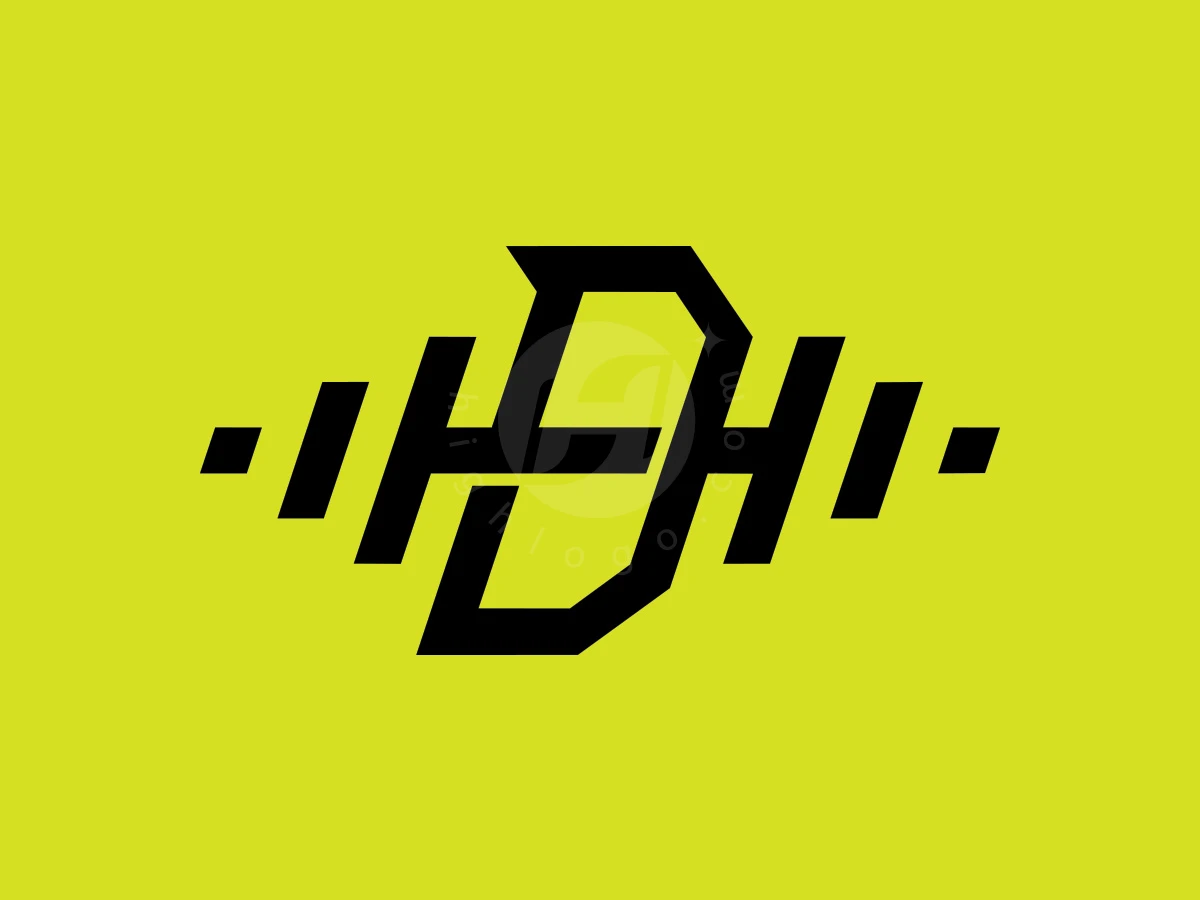 Letters H and D form a black barbell fitness logo against a vibrant lime green background.