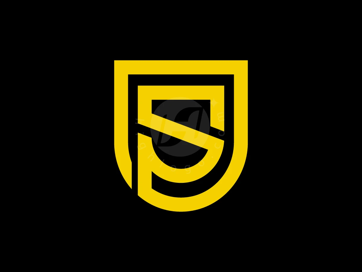 Monogram PS Shield Yellow Logo - General Logo design by ongol design for sale on Highlogo