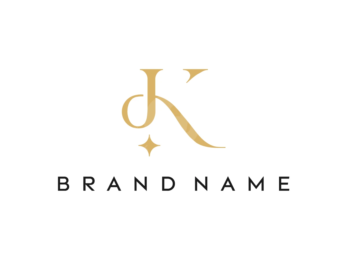 K Luxury Serif Monogram Logo - preview 1