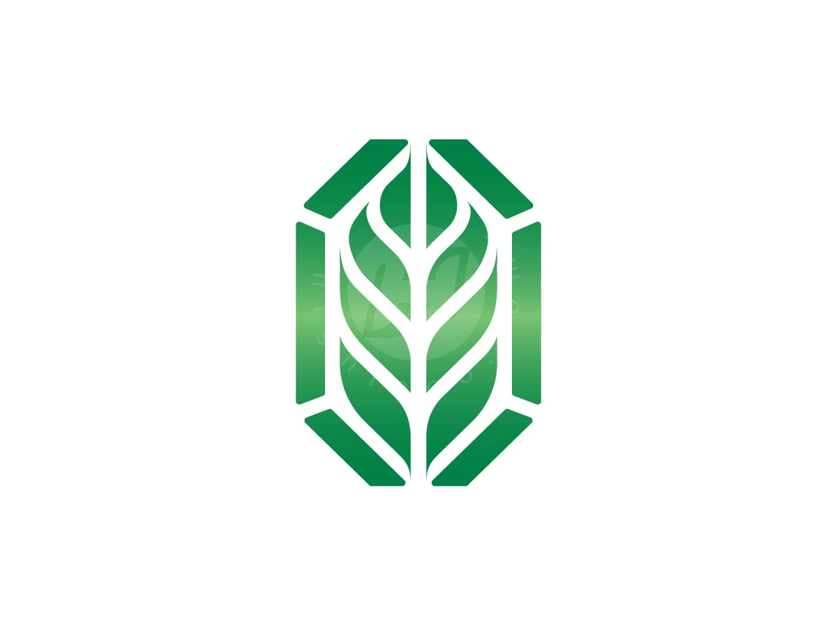 Emerald Leaf Gemstone Luxury Logo - General Logo design by Gus Grafis for sale on Highlogo