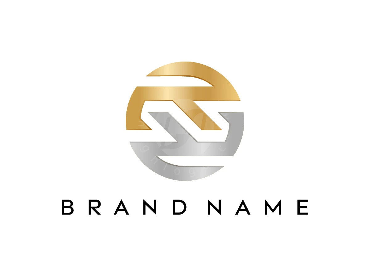 RR Circle Bold Futuristic Logo - preview 1