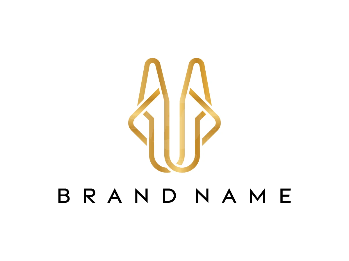 Monoline Dog Head Logo - preview 1