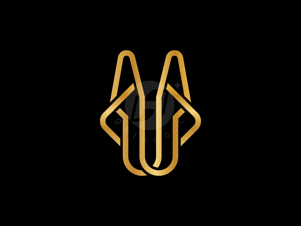 Monoline Dog Head Logo - Animal Logo design by Gus Grafis for sale on Highlogo