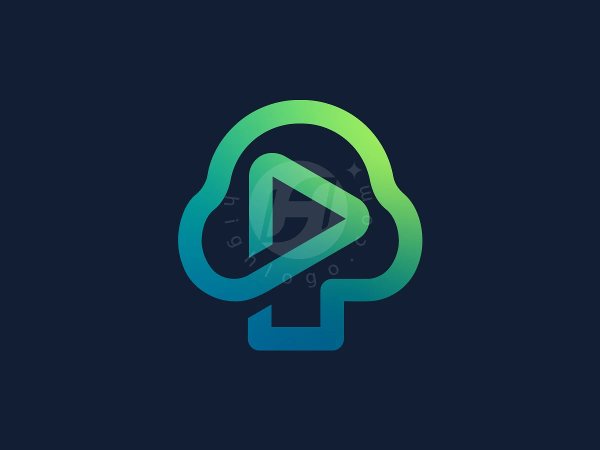 Play Button Tree Logo - Media Logo design by Gus Grafis for sale on Highlogo
