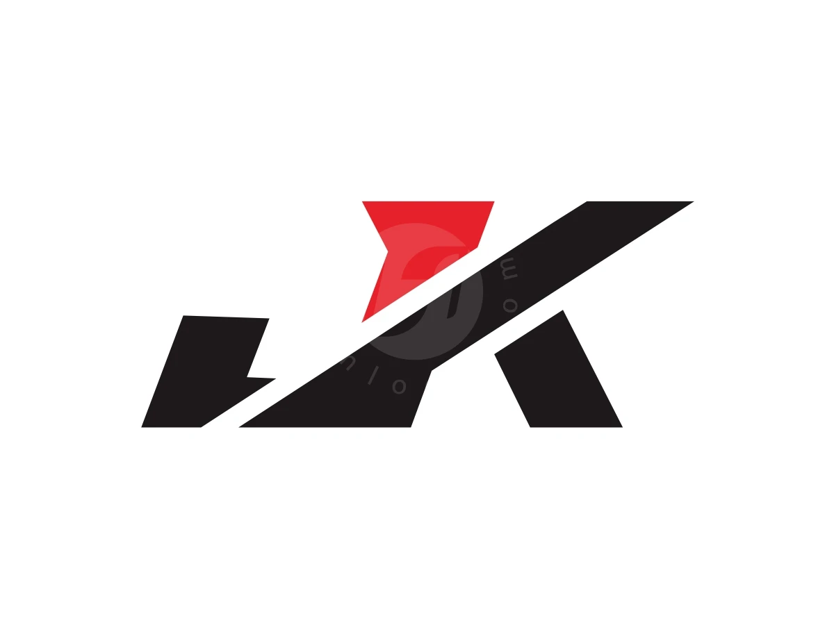 Modern JK Letter Sharp Logo - Logo Logo design by Reivan for sale on Highlogo