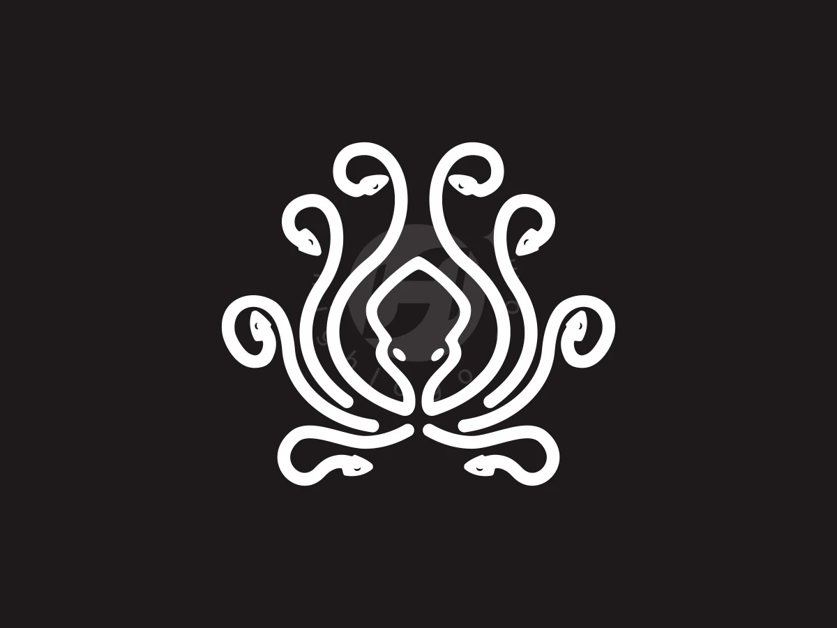 Octopus Medusa Snake Logo - Animal Logo design by Reivan for sale on Highlogo