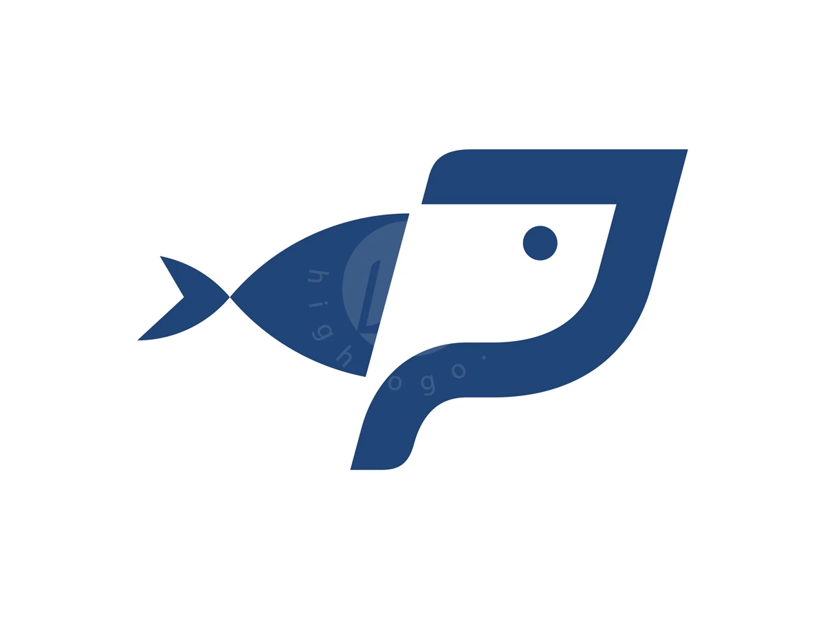 Letter P Fish Logo - Abstract Logo design by Axhall for sale on Highlogo
