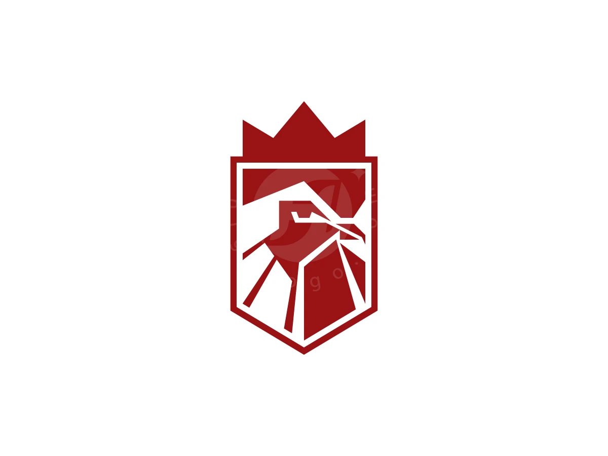 Geometric Chicken King And Shield Logo - Animal Logo design by jefriprayudhis for sale on Highlogo
