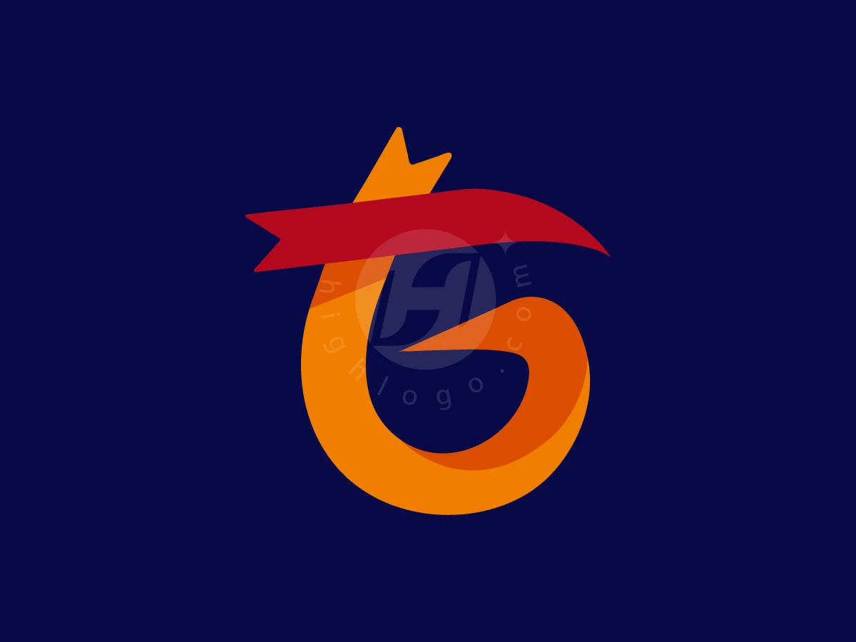 The Letter G With A Ribbon Logo - preview 1
