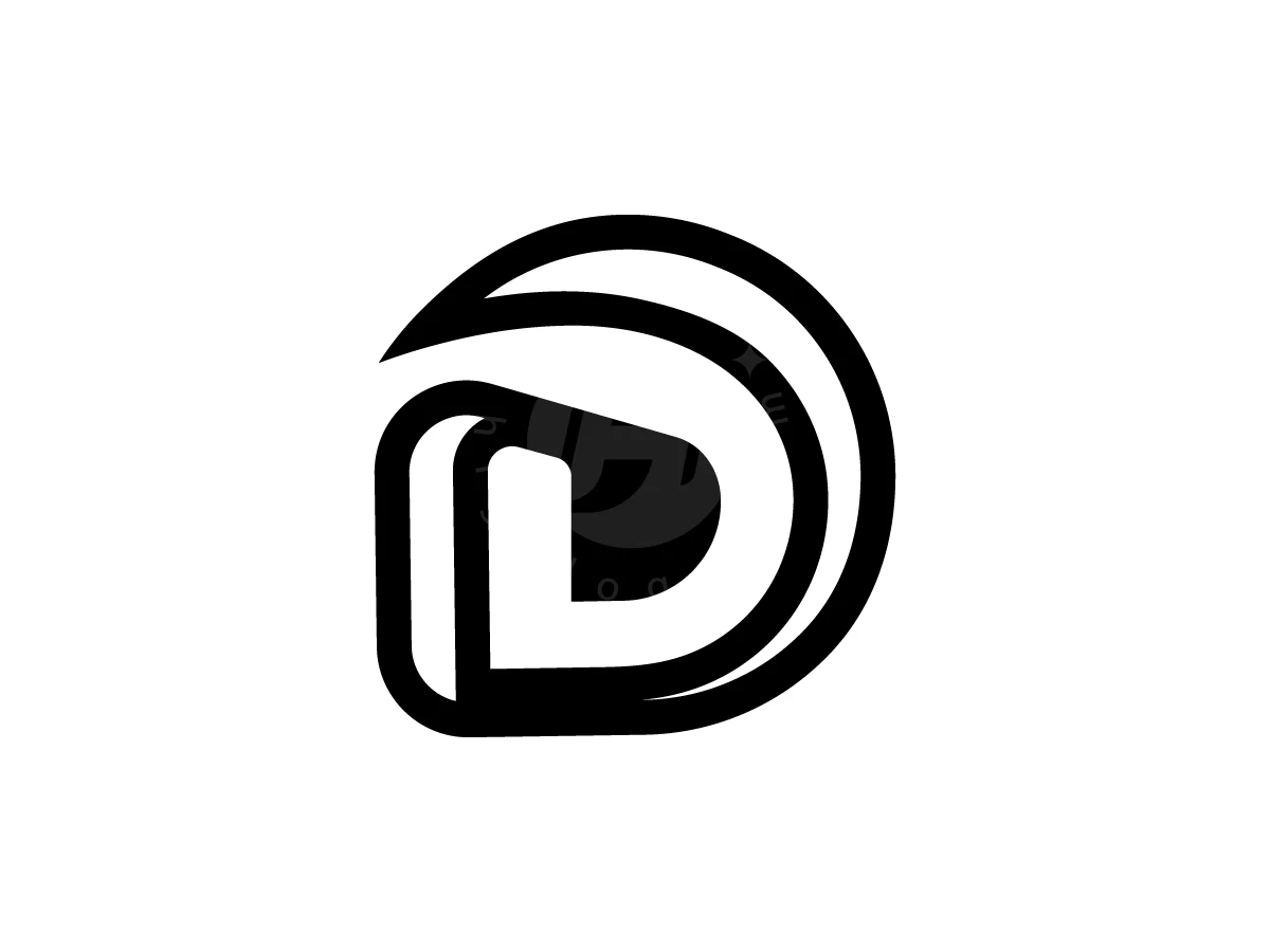 Letter D Logo With Connecting Lines - Logo Logo design by Arfa D for sale on Highlogo