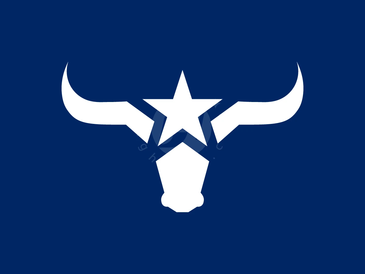 Horned Star Or Star Cow Logo - preview 1