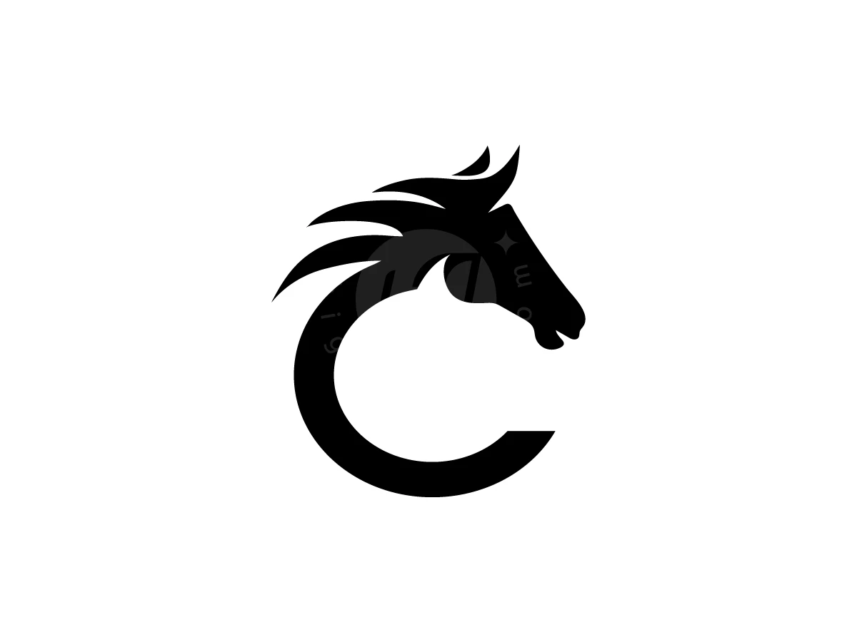 A Horse Shaped Like The Letter C Logo - Animal Logo design by Arfa D for sale on Highlogo