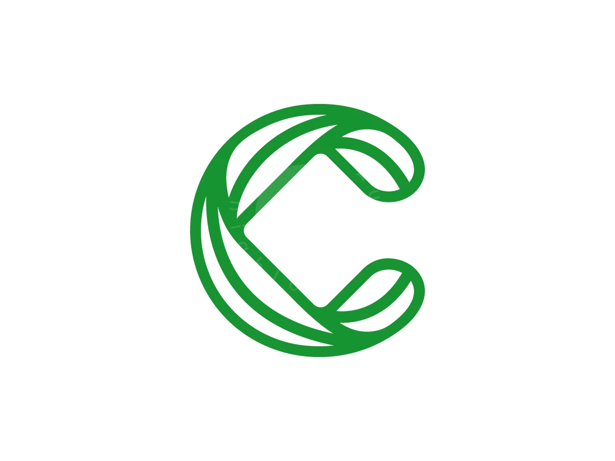 Leaves Shaped Like The Letter C Logo - Logo Logo design by Arfa D for sale on Highlogo