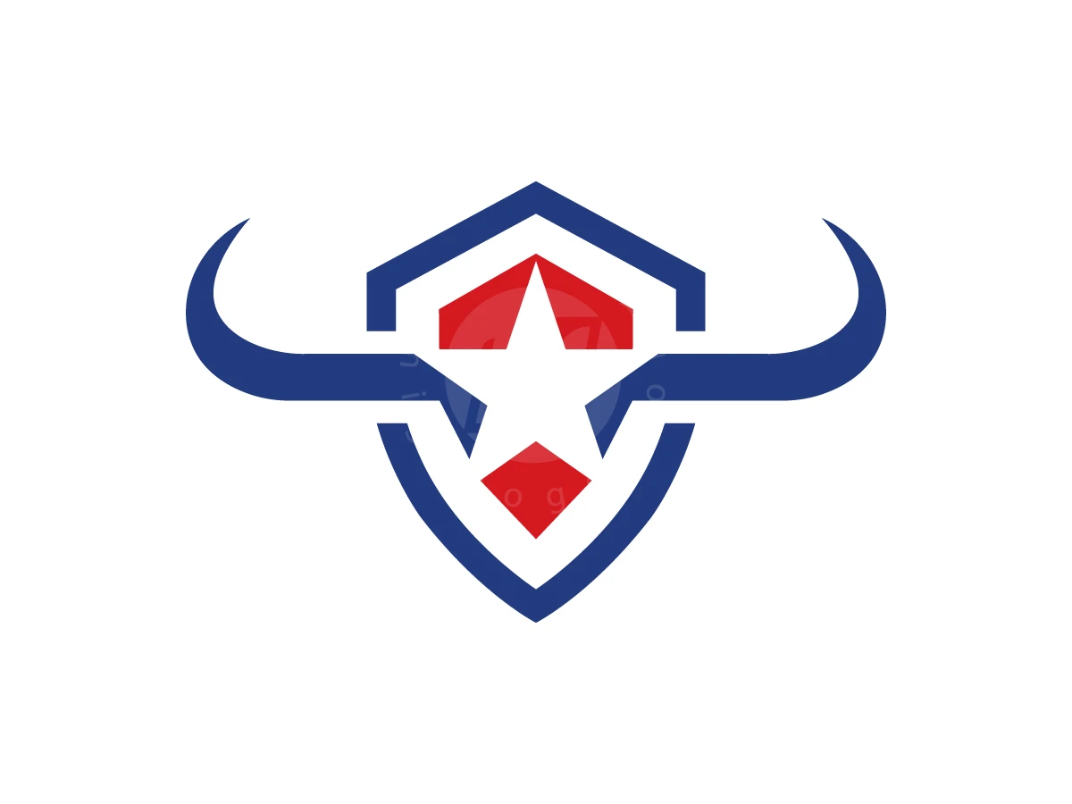 Star With Longhorns Logo - Animal Logo design by Arfa D for sale on Highlogo