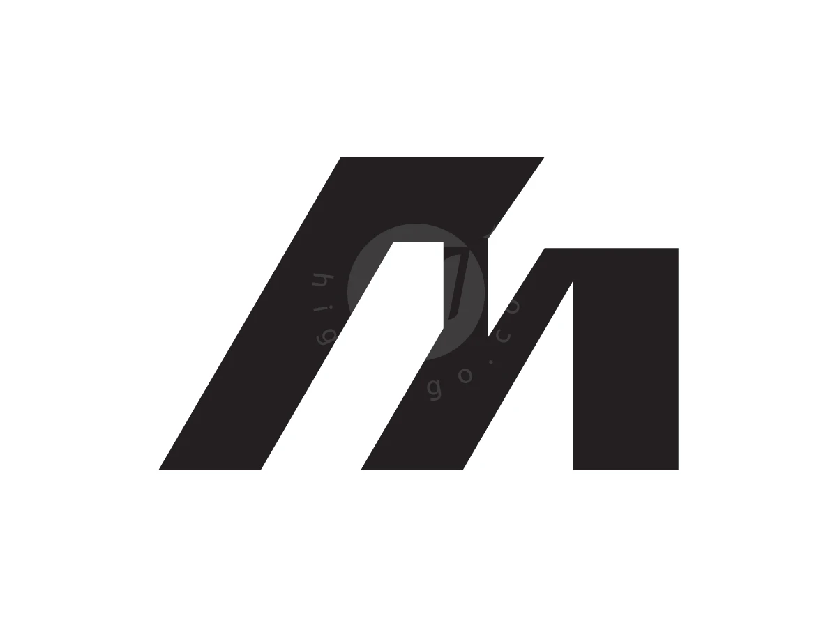 The Geometric Lines That Form M Logo - preview 1