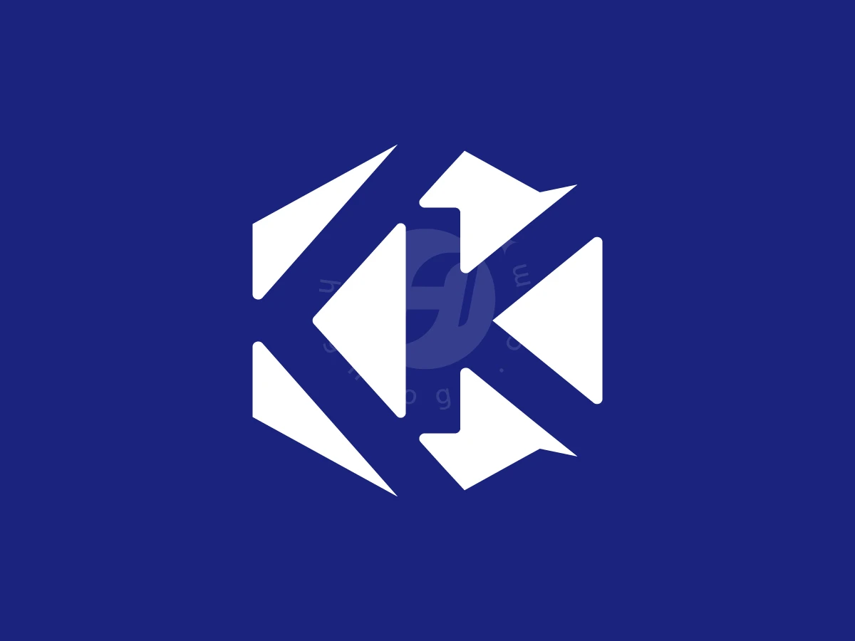 Geometric K Symbol Of Unity Progress Logo - preview 1