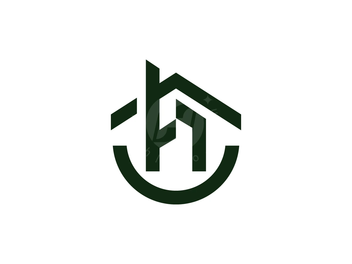 A Happy Home With The Initial H Logo - Real Estate Logo design by Arfa D for sale on Highlogo