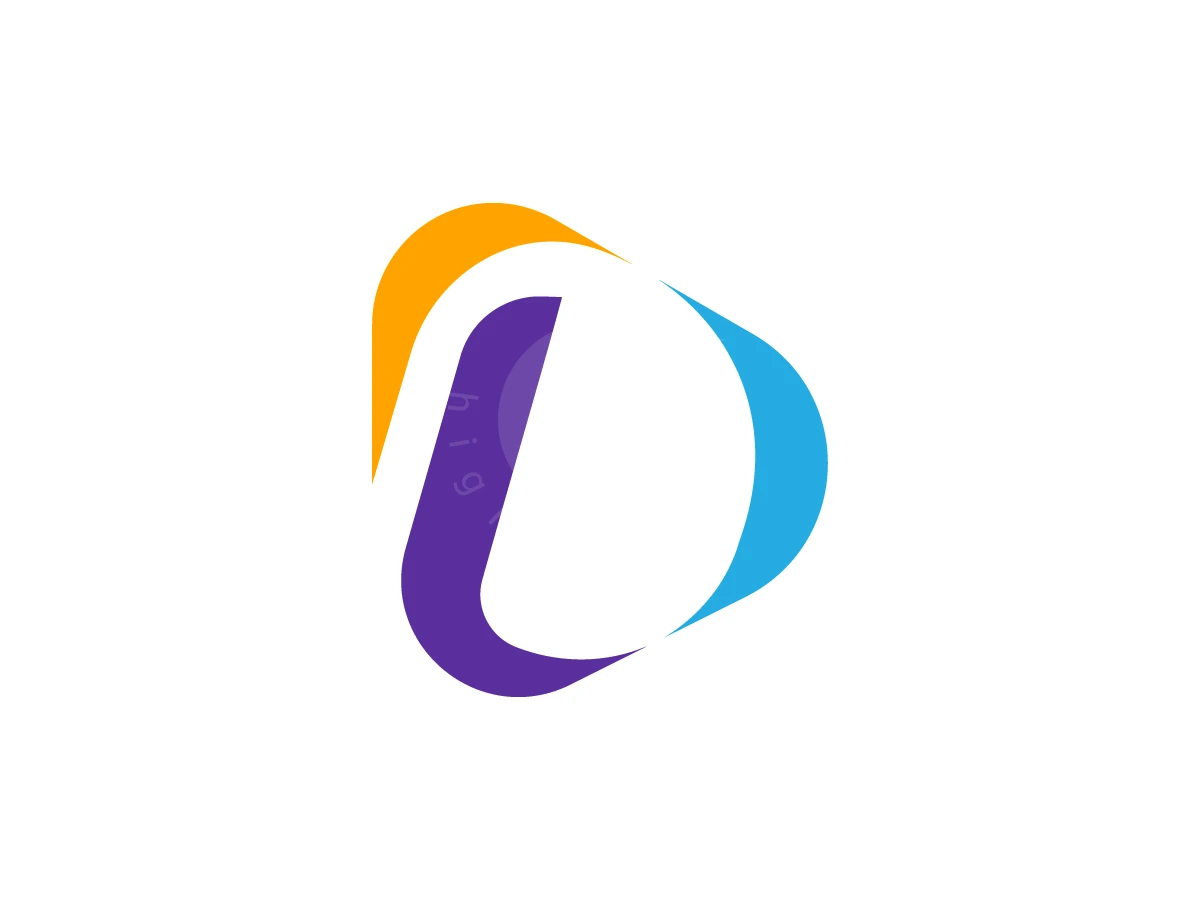 Letter D Curved Line Logo - Lettermark Logo design by Arfa D for sale on Highlogo