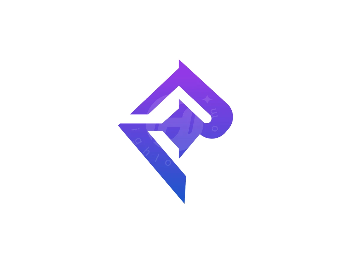 The Geometric Letter P With Negative Space Logo - Logo Logo design by Arfa D for sale on Highlogo