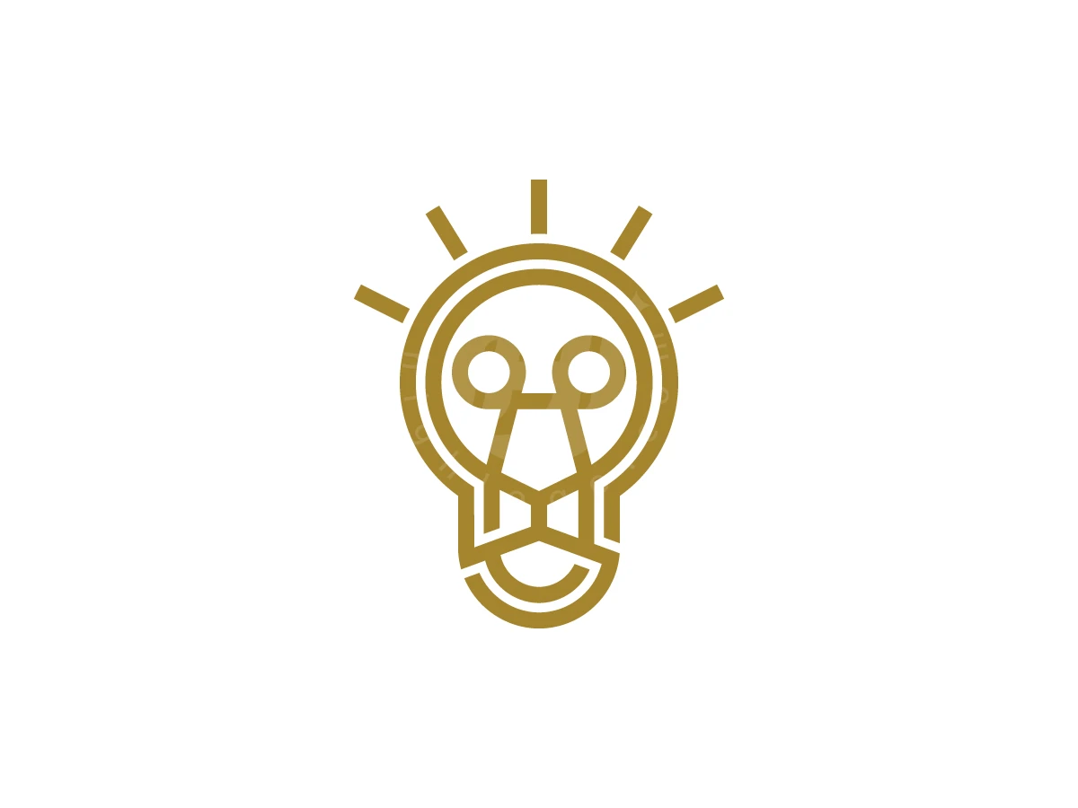 Creative Lion Lightbulb Emblem Logo - Technology Logo design by Adan Smith for sale on Highlogo