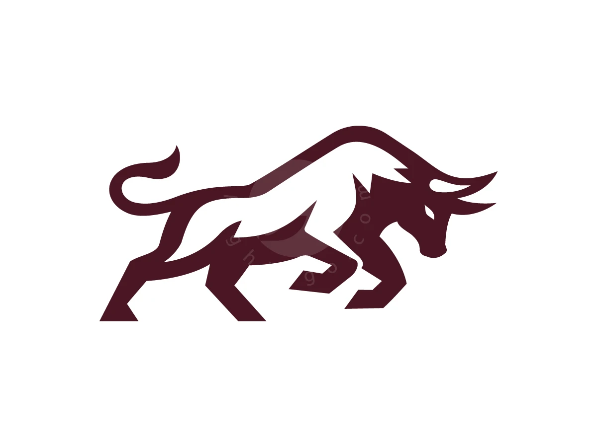 Bold Charging Bull Power Emblem Logo - Financial Logo design by Adan Smith for sale on Highlogo