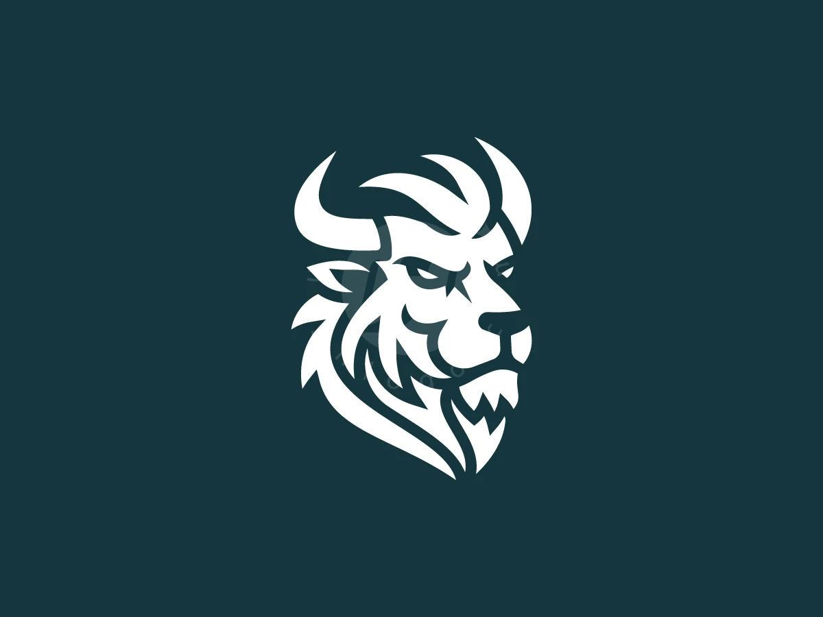 Bull Lion Power Emblem Logo - General Logo design by Adan Smith for sale on Highlogo