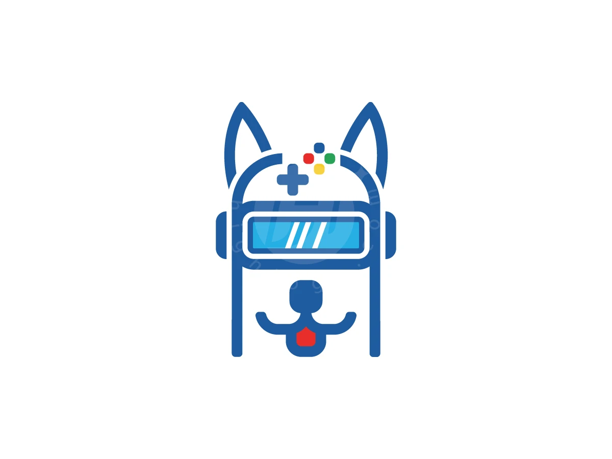 Virtual Gaming Husky Lab Logo - Gaming Logo design by Adan Smith for sale on Highlogo