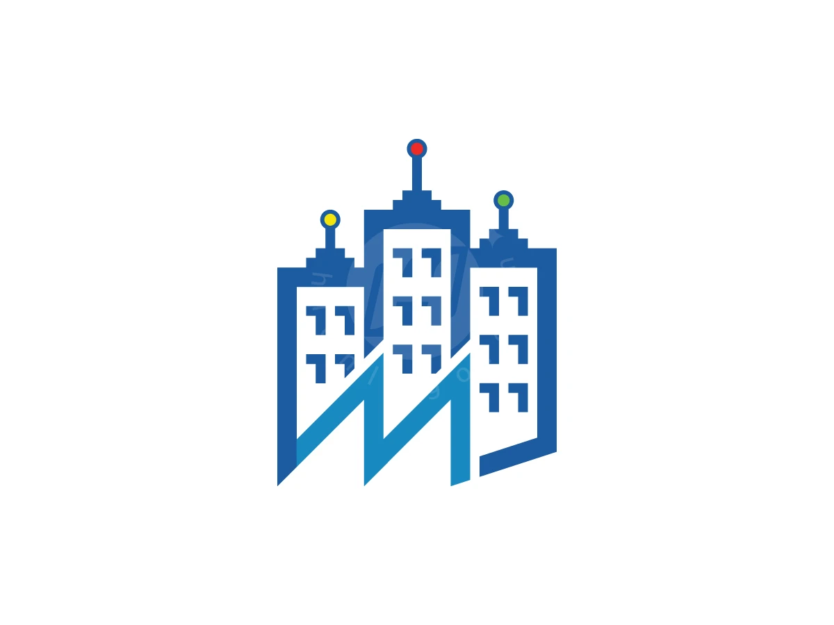 Metropolis Modern Skyline Logo - Real Estate Logo design by Adan Smith for sale on Highlogo