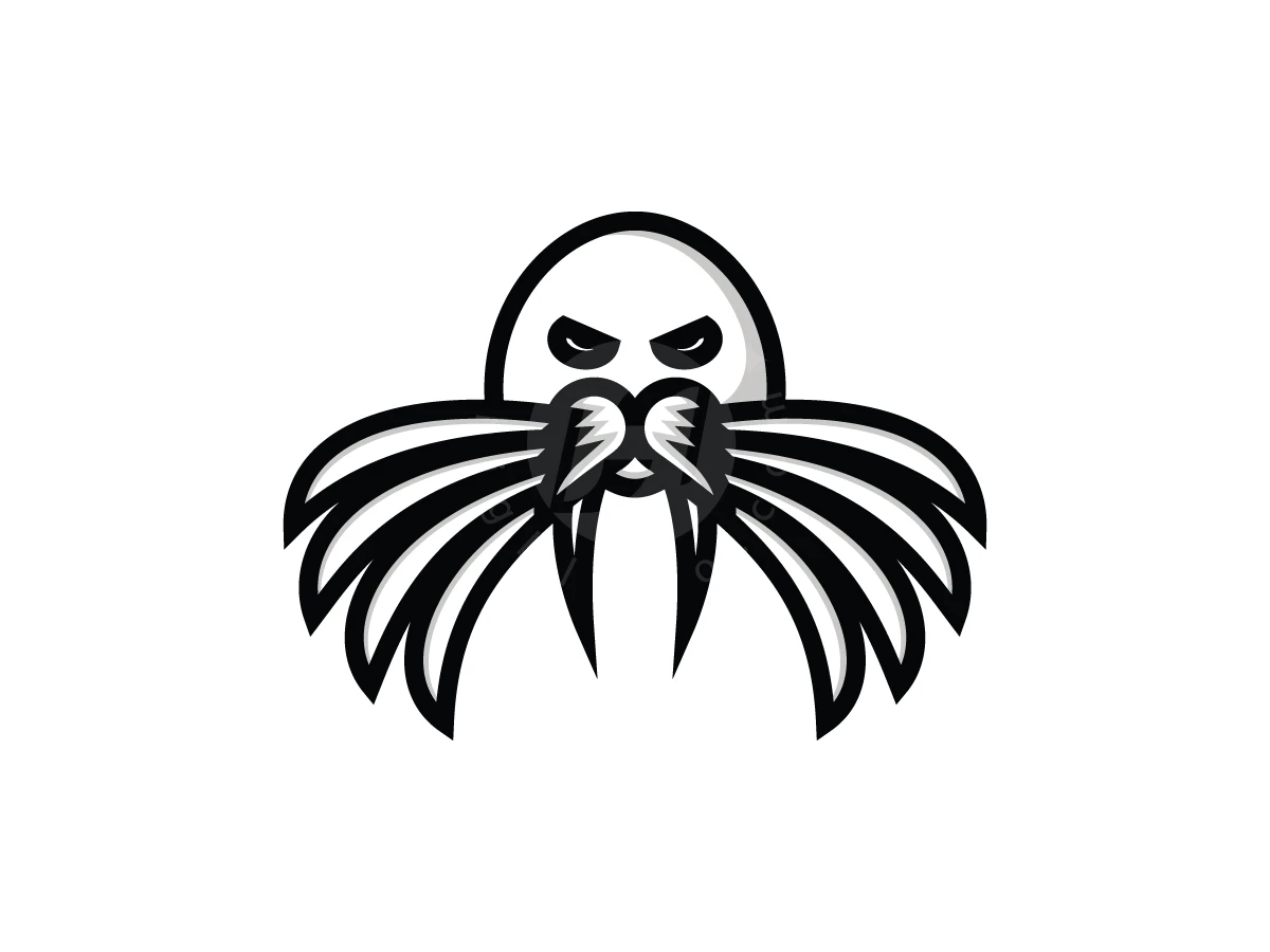 Northern Walrus Power Crest Logo - Animal Logo design by Adan Smith for sale on Highlogo