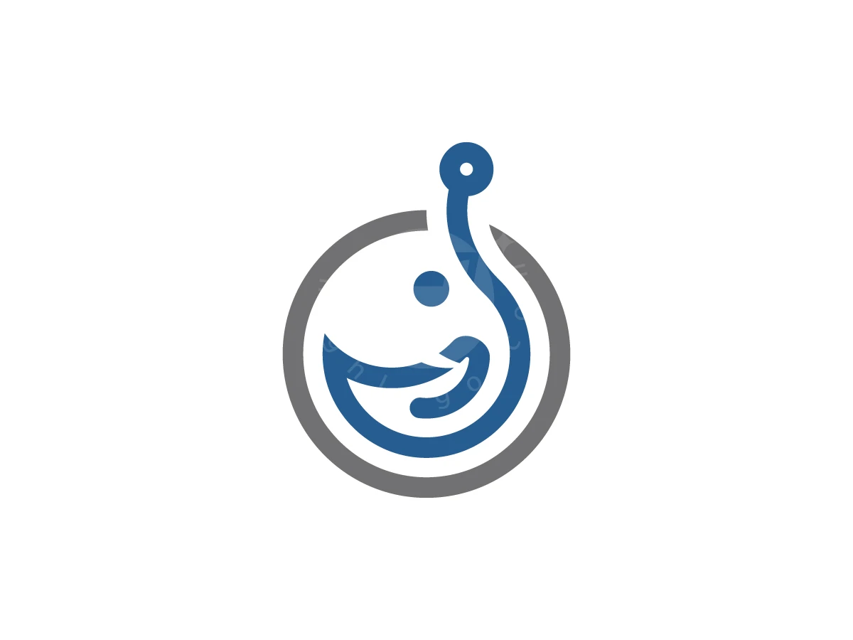 Hook With Elephant Blue Logo - Technology Logo design by Adan Smith for sale on Highlogo