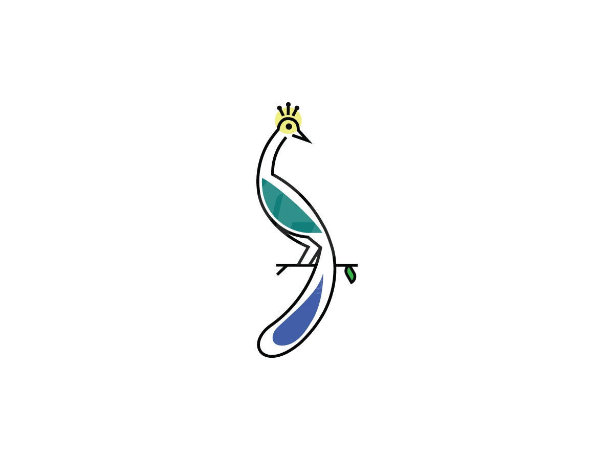 Elegant Minimalist Peacock Logo - Fashion Logo design by Adan Smith for sale on Highlogo