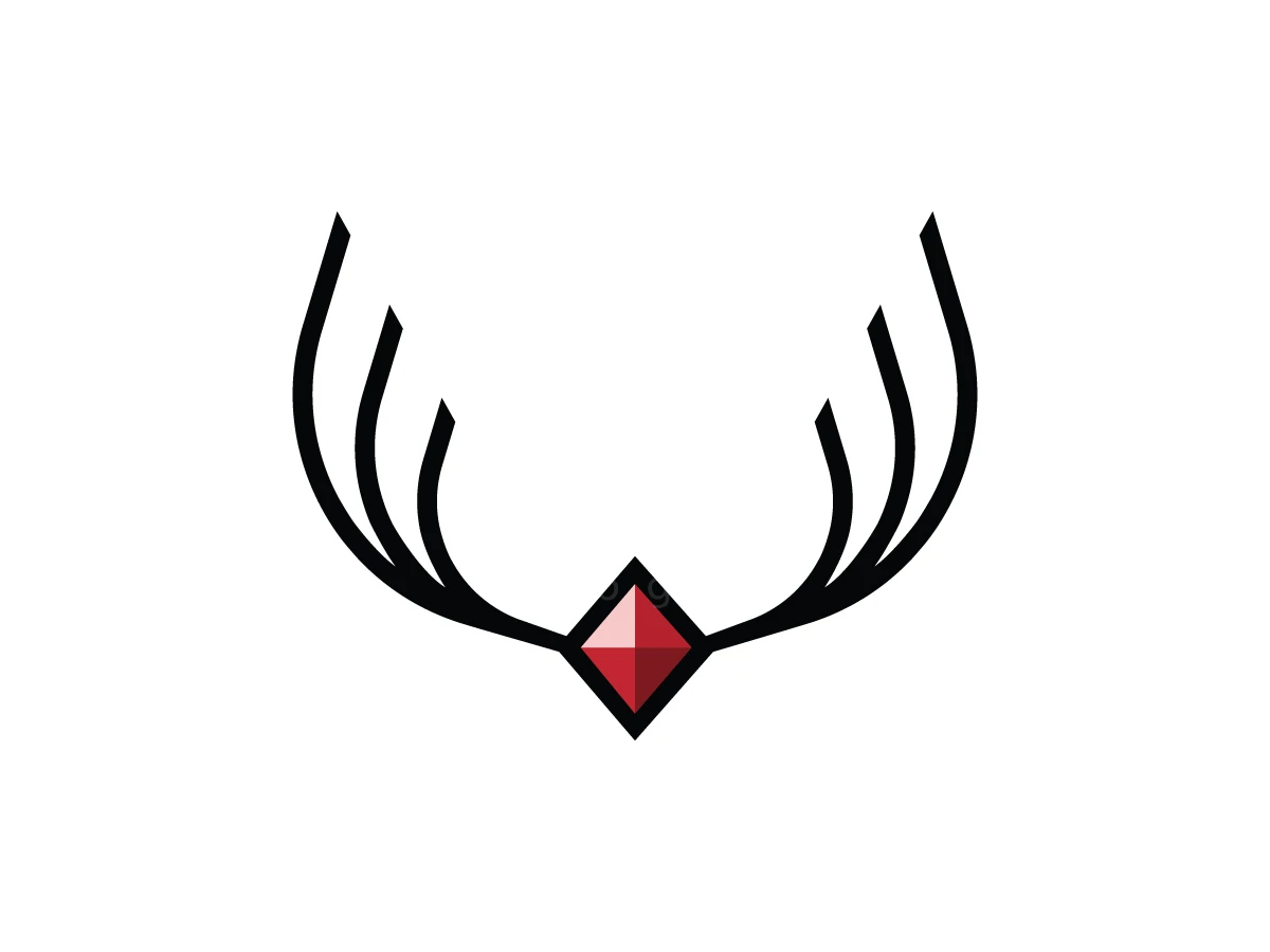 Luxury Diamond Antler Mark Logo - Fashion Logo design by Adan Smith for sale on Highlogo