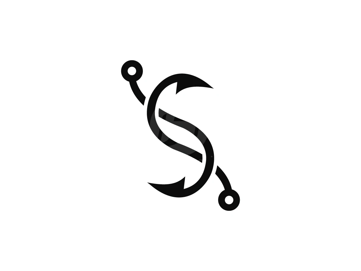Hooked Serpent Lettermark Symbol Logo - Logo Logo design by Adan Smith for sale on Highlogo