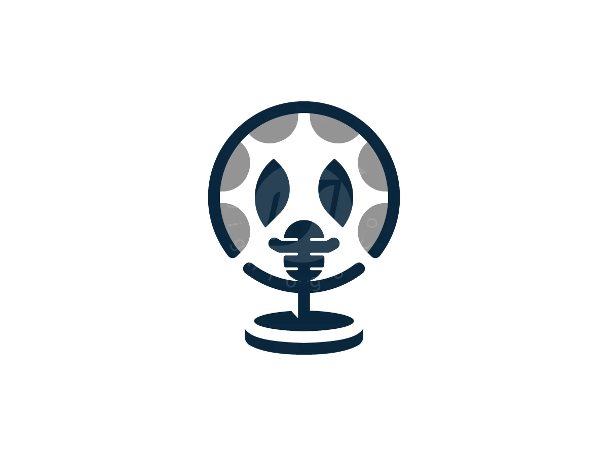 Classic Ghost Microphone Podcast Logo - Media Logo design by Adan Smith for sale on Highlogo