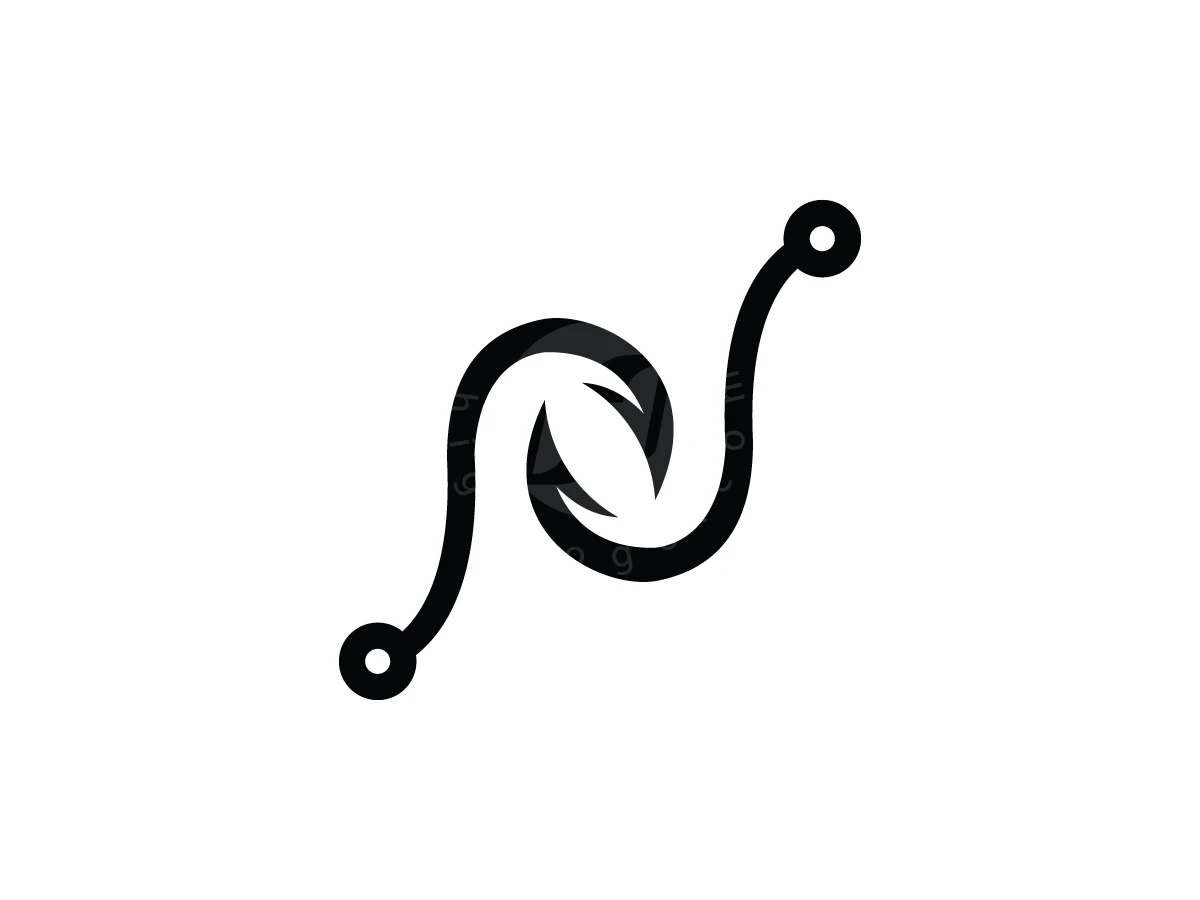 Twin Hook Monogram N Logo - preview 1