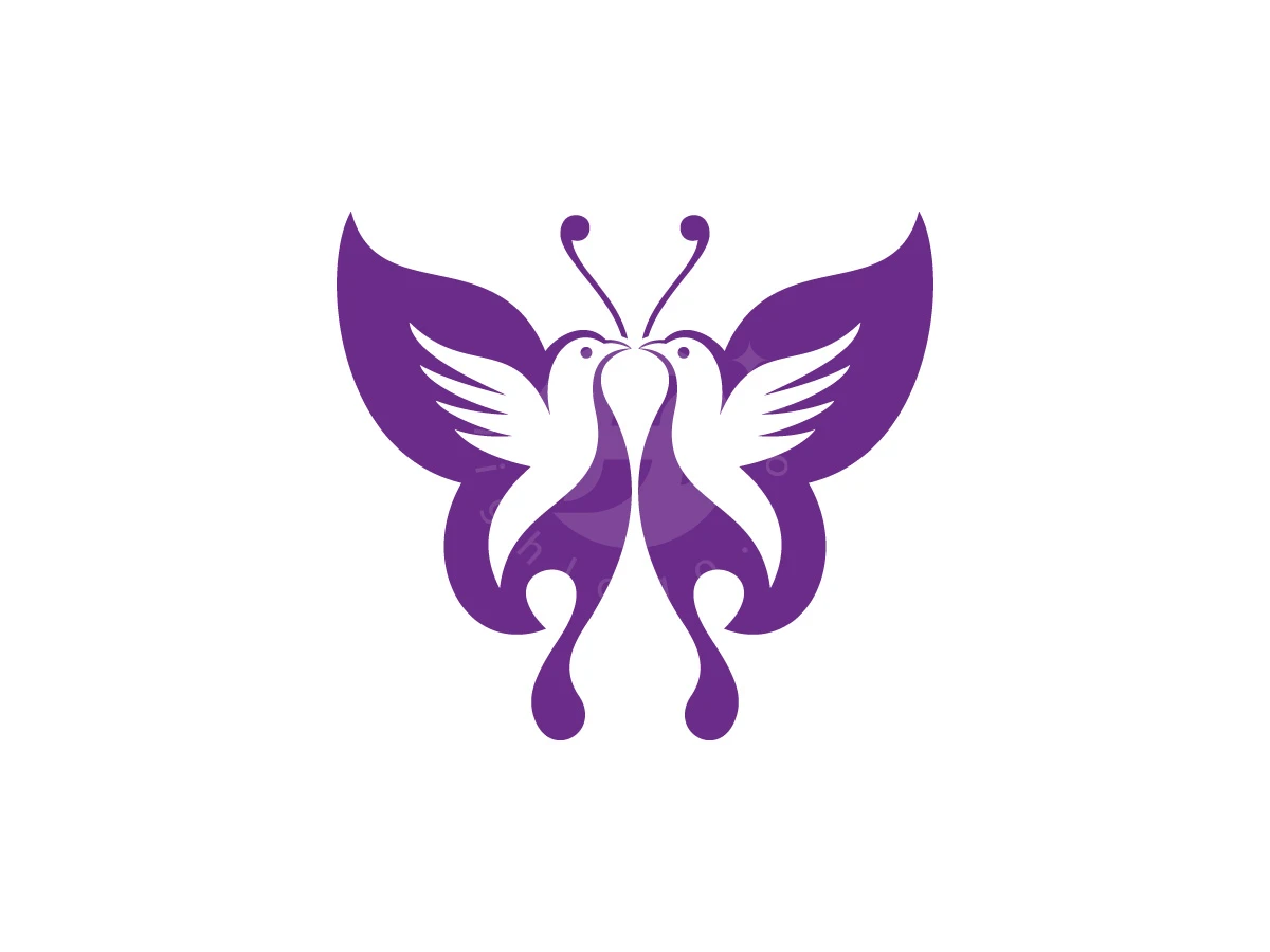 Butterfly Bird Fusion Mark Logo - Beauty Logo design by Adan Smith for sale on Highlogo