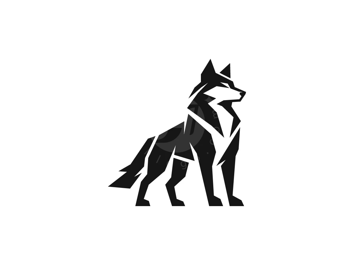 Elite Geometric Wolf Mark Logo - Animal Logo design by Adan Smith for sale on Highlogo