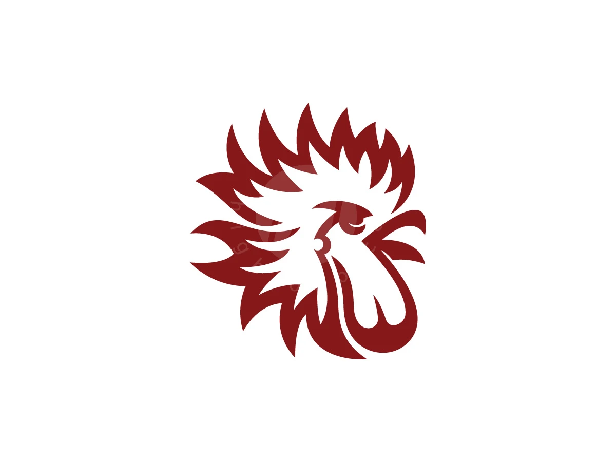 Fierce Rooster Emblem Of Strength Logo - Animal Logo design by Adan Smith for sale on Highlogo