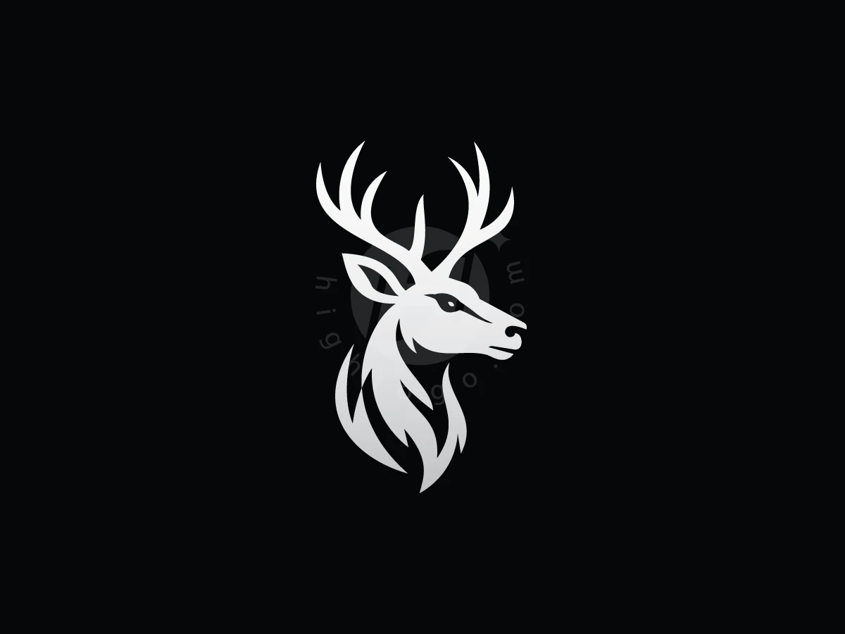 Bold Minimalist Deer Icon Logo - Animal Logo design by Adan Smith for sale on Highlogo