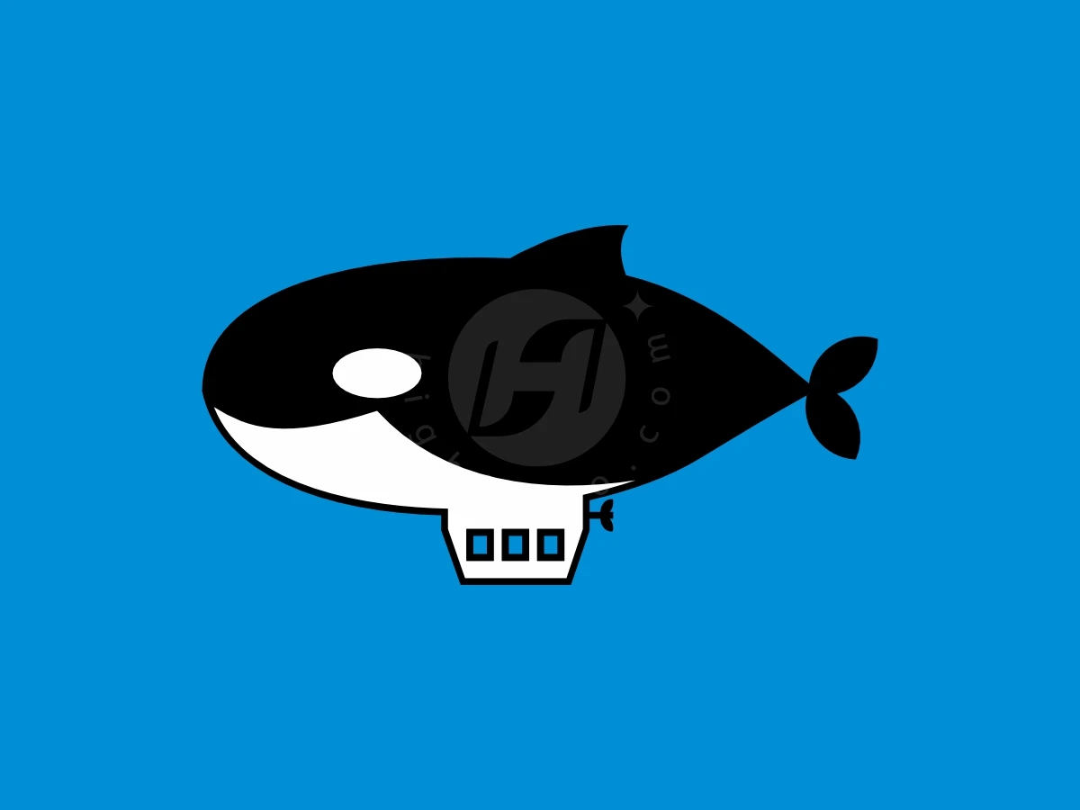 Exotic Whale Zeppelin Logo - Animal Logo design by Baba Arya for sale on Highlogo