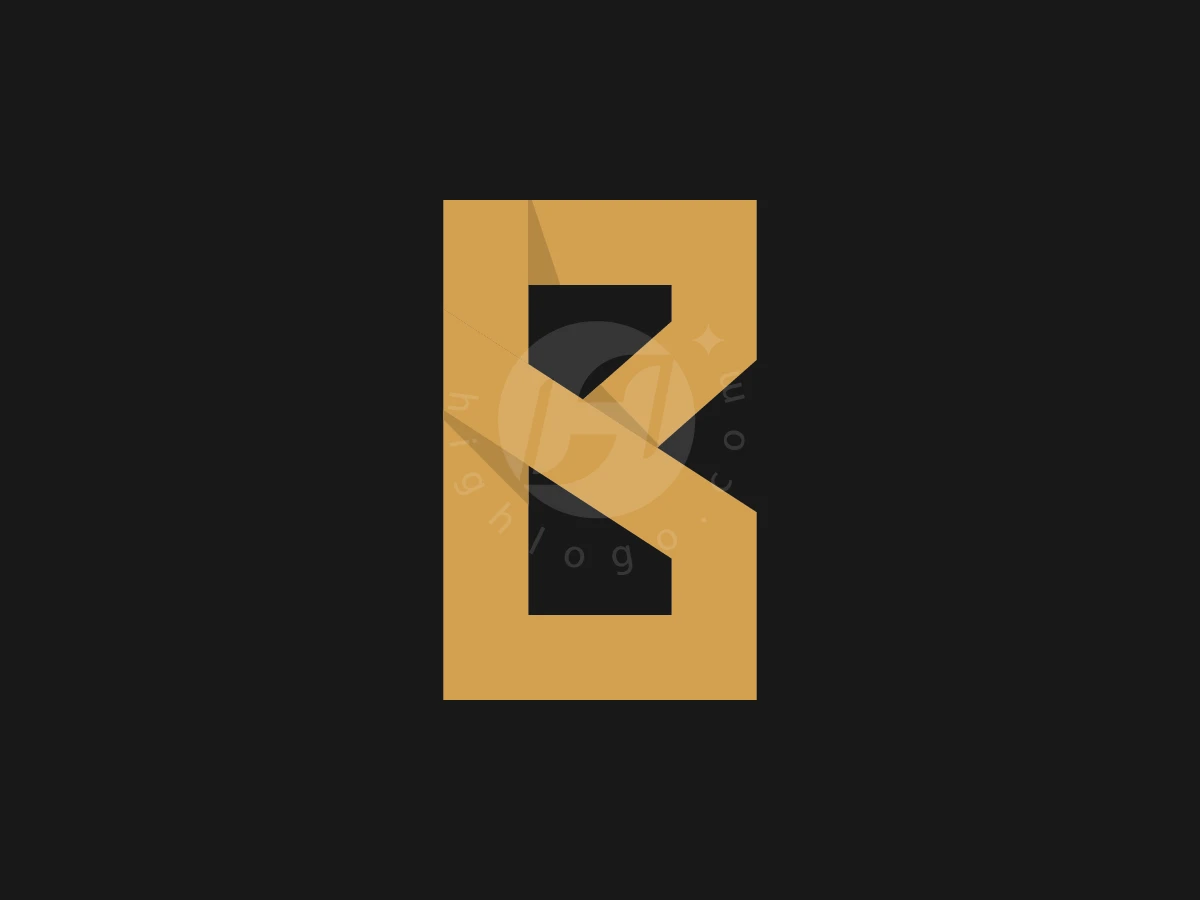 Bold Geometric Letter B Corporate Logo - Logo Logo design by Henbi Design for sale on Highlogo