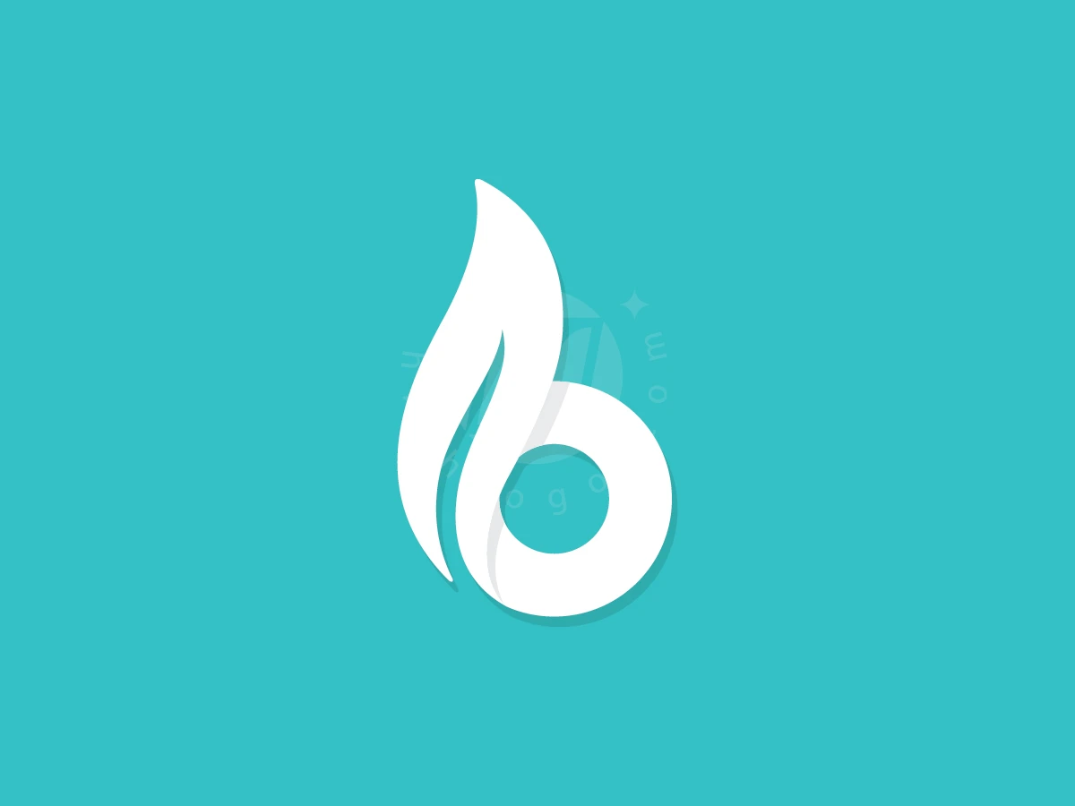 Minimalist Leaf Letter B Eco Wellness Logo - Beauty Logo design by Henbi Design for sale on Highlogo
