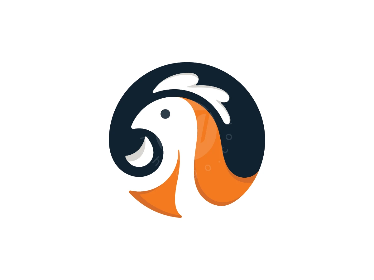 Bold Rooster Head Mascot Farming Business Logo - Animal Logo design by Henbi Design for sale on Highlogo