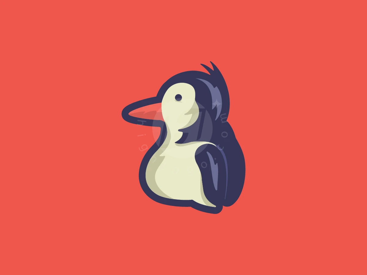 Cute Cartoon Penguin Mascot Logo - Animal Logo design by Henbi Design for sale on Highlogo