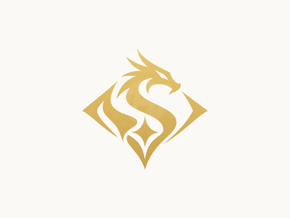 Dragon Star Diamond Logo Design - Animal Logo design by mrshamsurrahman for sale on Highlogo
