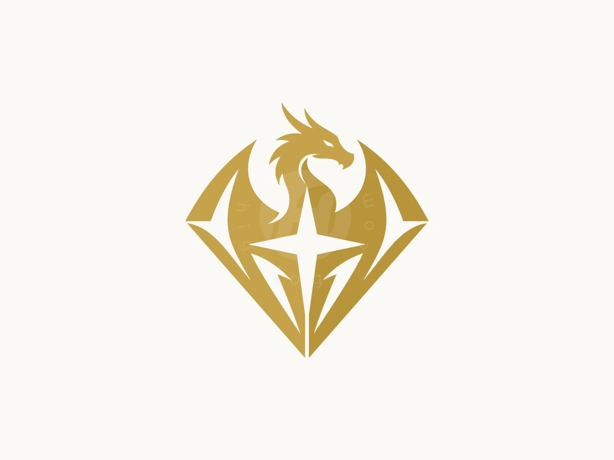 Dragon Star Diamond Fusion Logo - Animal Logo design by mrshamsurrahman for sale on Highlogo