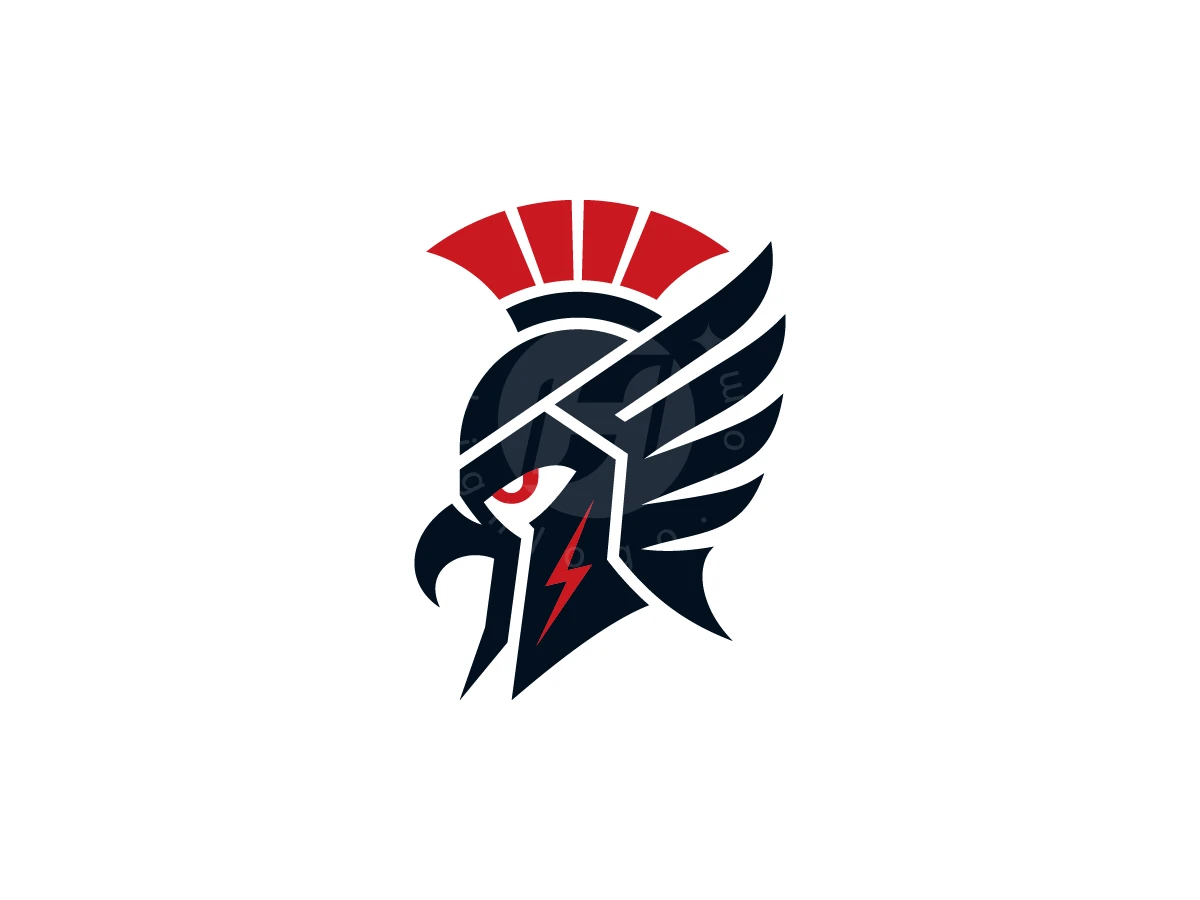 Thunder Spartan Eagle Logo - Animal Logo design by ShamsStudio for sale on Highlogo