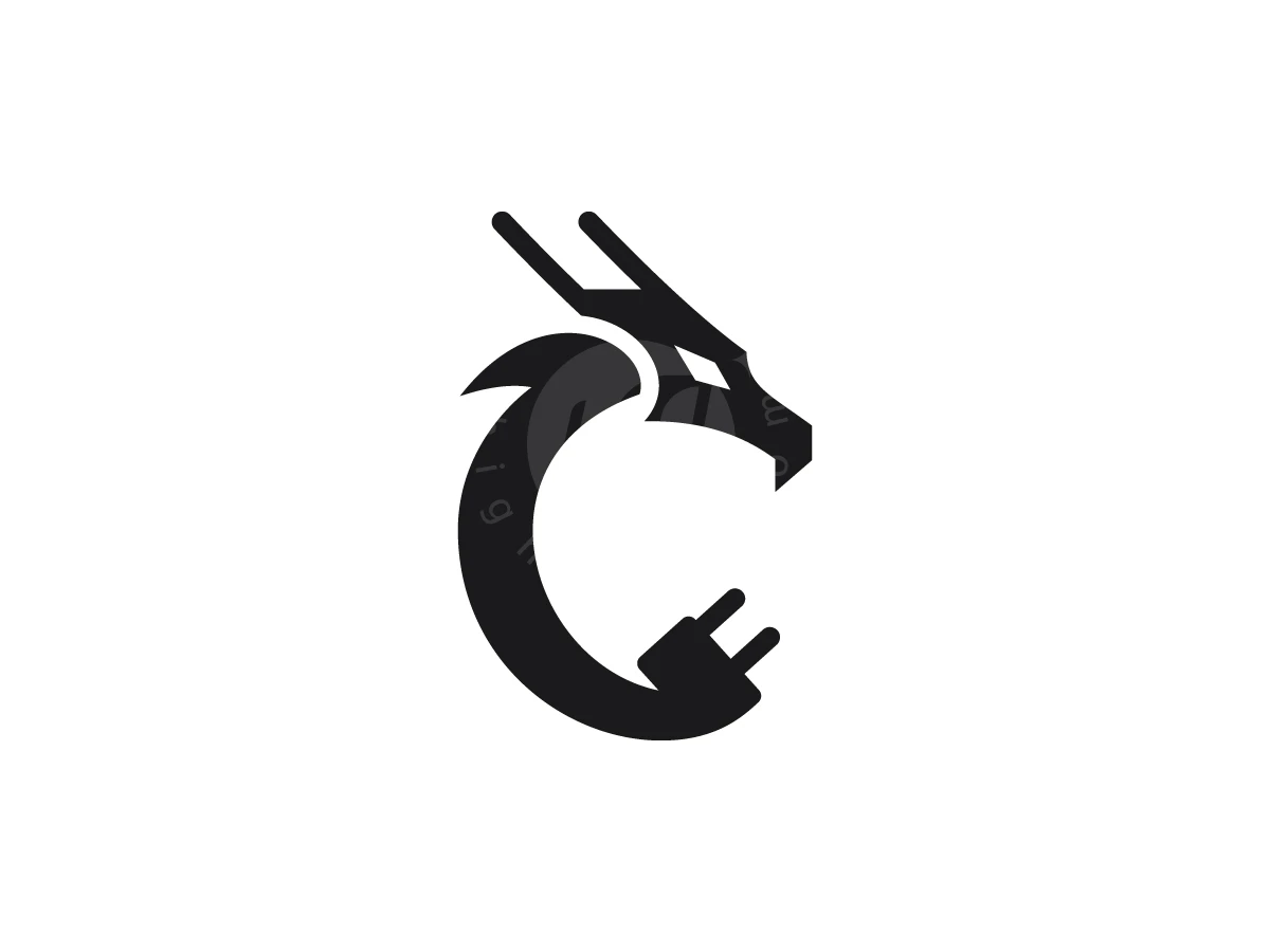 Electric Dragon Charger Logo - Animal Logo design by ShamsStudio for sale on Highlogo