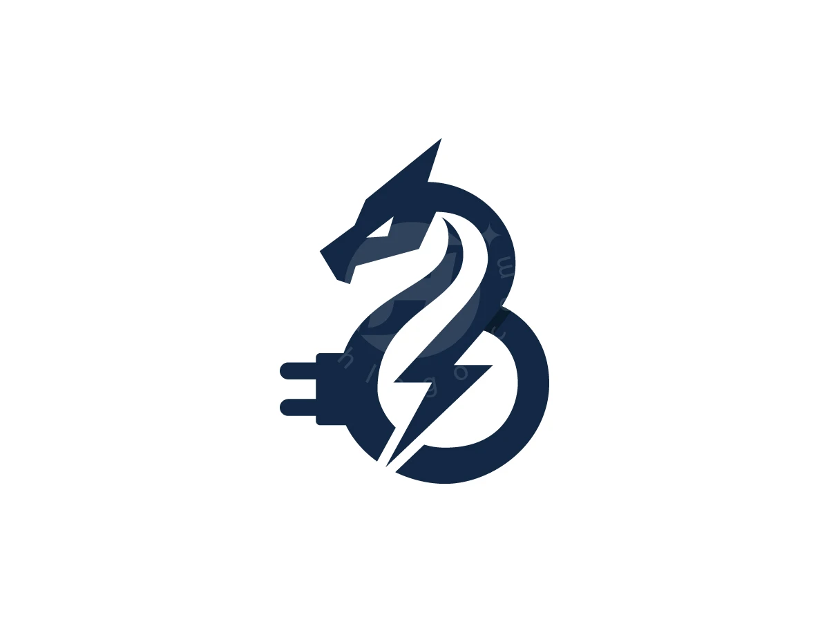 Dragon Power Charge Logo - Technology Logo design by ShamsStudio for sale on Highlogo