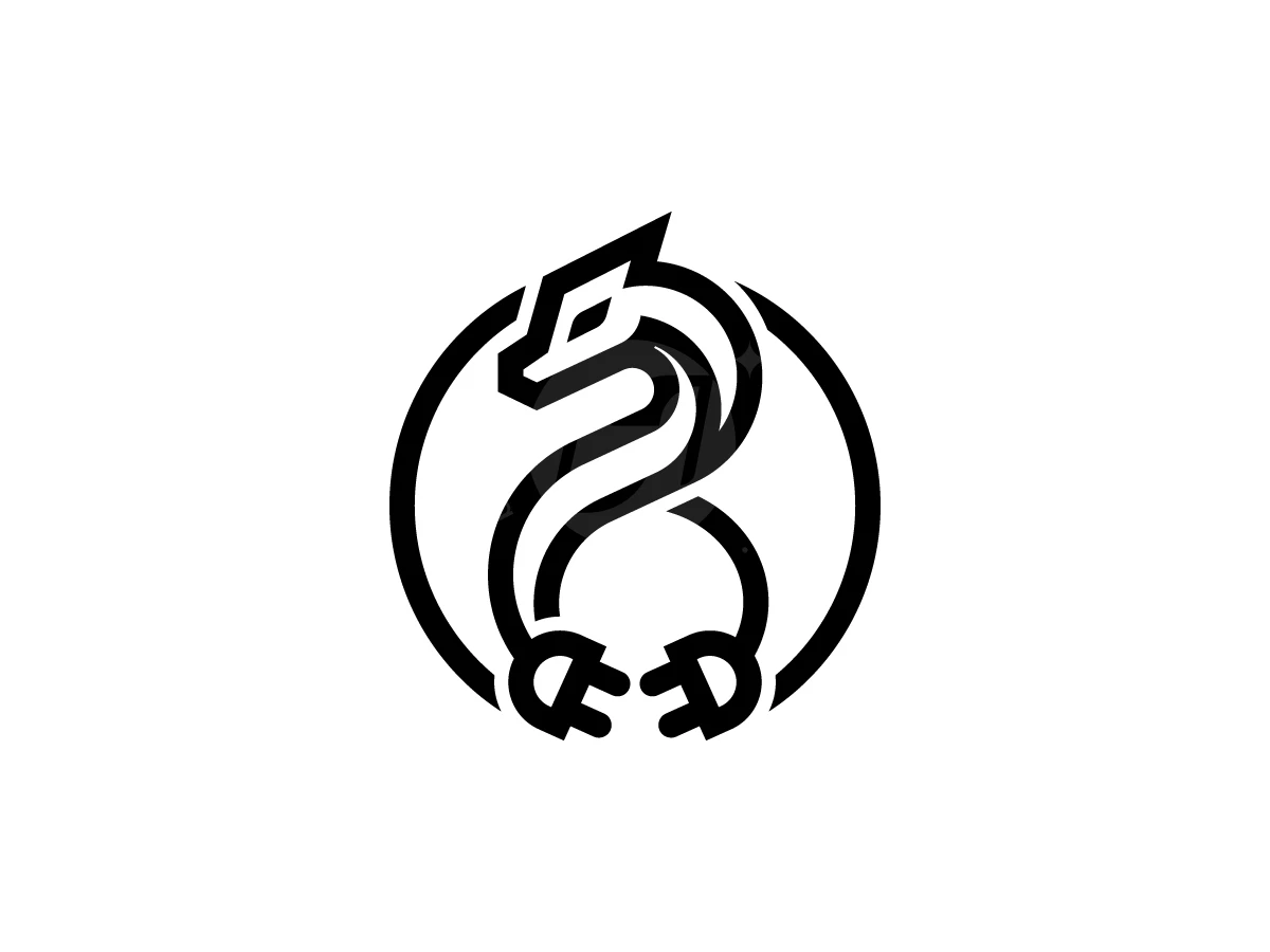 Dragon Power Charger Logo - Technology Logo design by ShamsStudio for sale on Highlogo